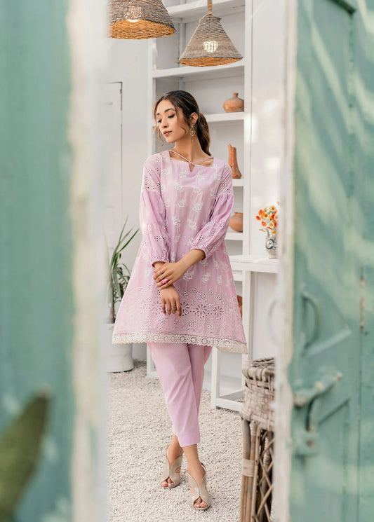 Rosalie co-ord set (lavender)