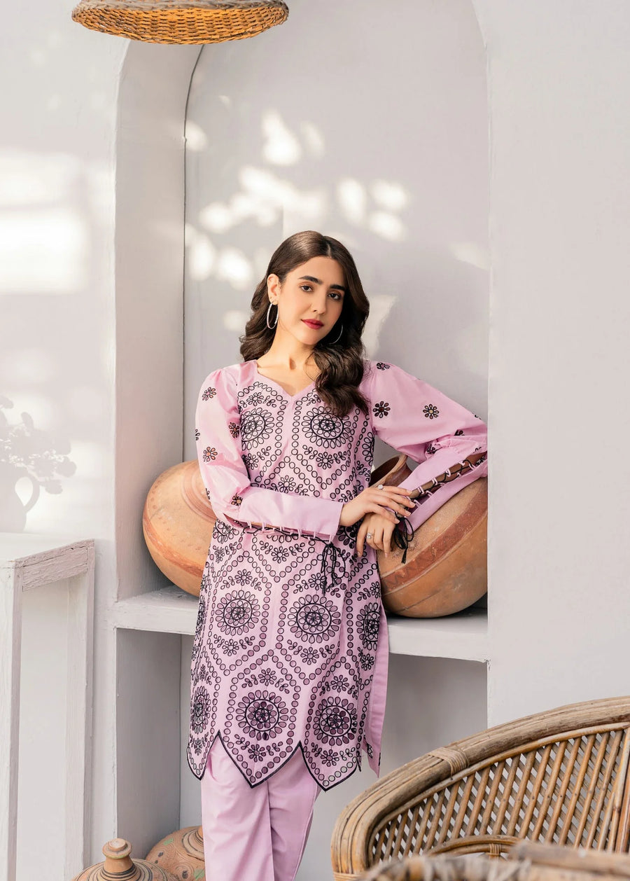 Romanesque co-ord set (lavender)