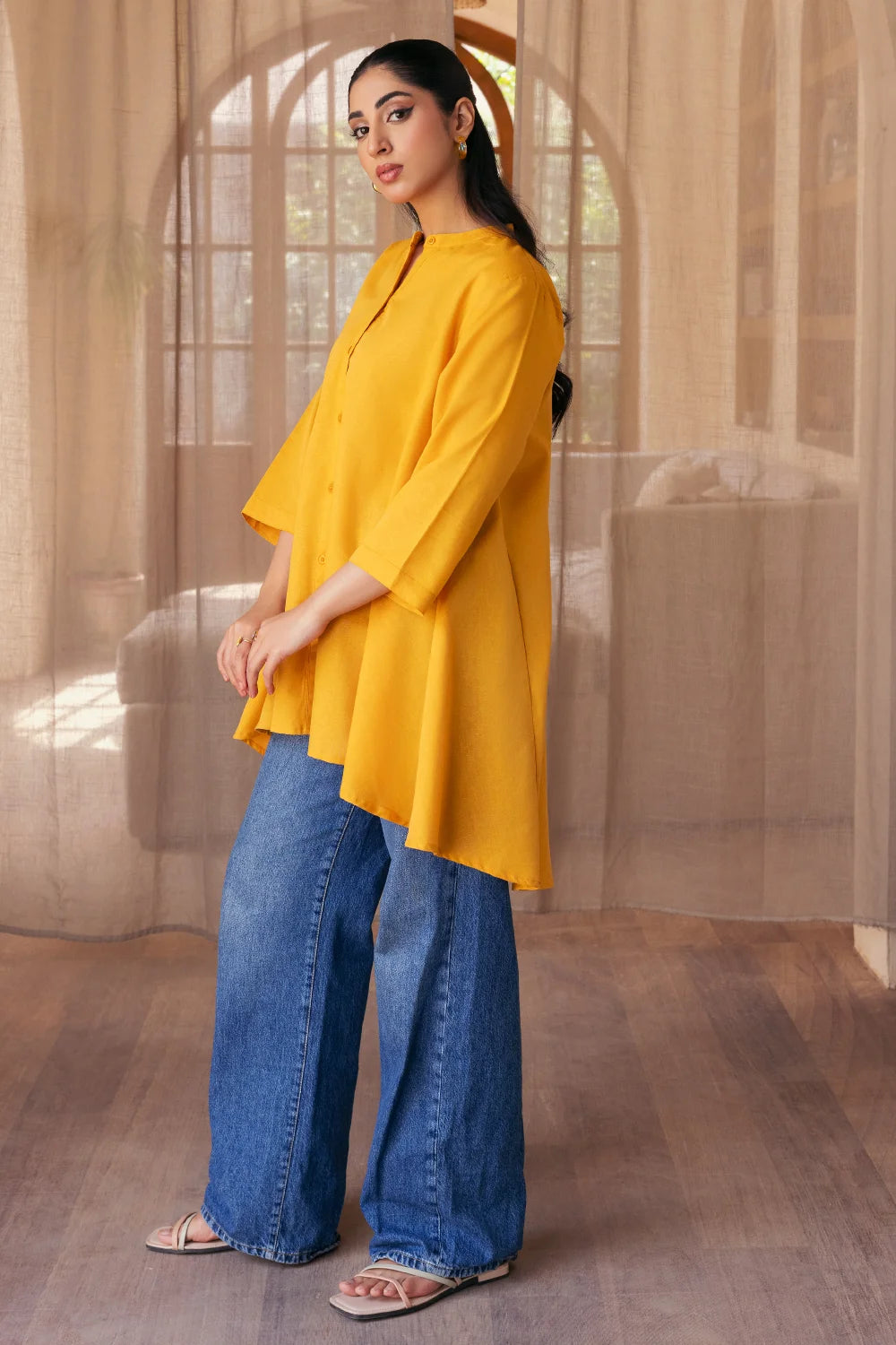 Mustard yellow shirt - Ghonche Official