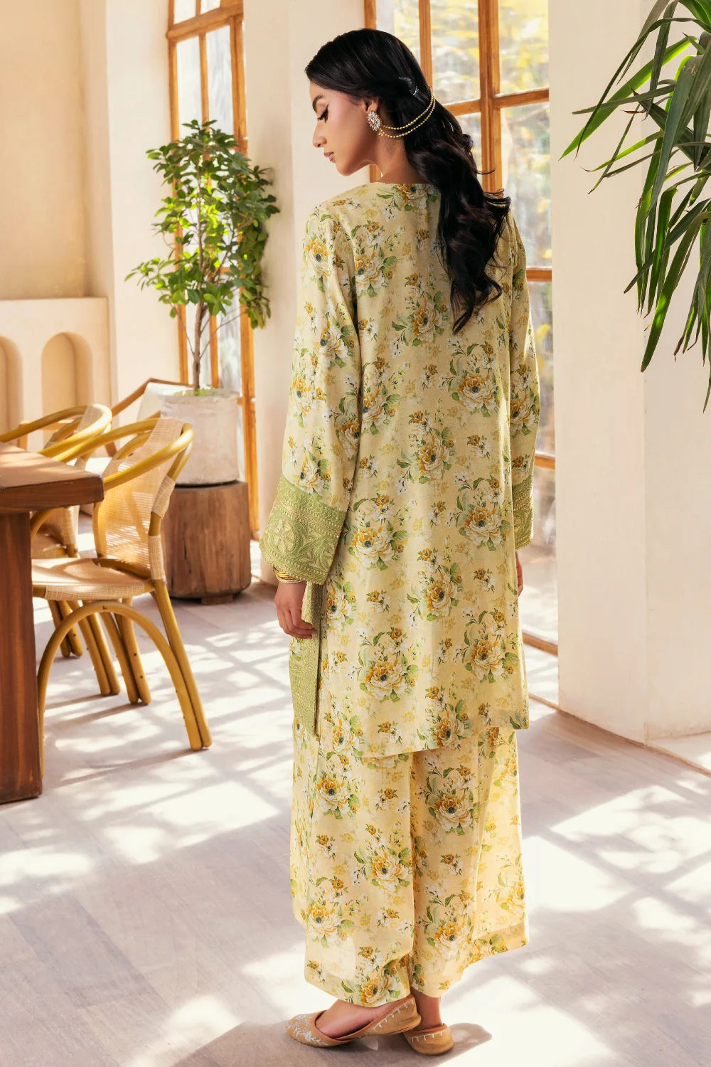 Zeenat - 2 Piece - Raw Silk(Shirt/Trouser) - Stitched - Ghonche Official