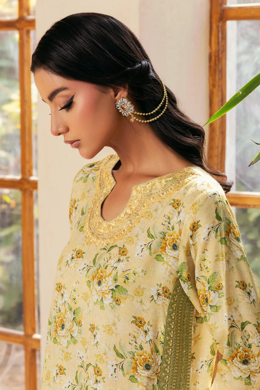 Zeenat - 2 Piece - Raw Silk(Shirt/Trouser) - Stitched - Ghonche Official